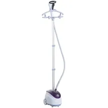 Homcom Vertikaler Dampfbügeleisen 1,8 L 1800 W Dampfstoß 30 g/min weiß/lila