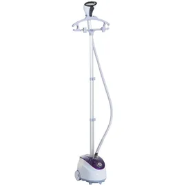 Homcom Vertikaler Dampfbügeleisen 1,8 L 1800 W Dampfstoß 30 g/min weiß/lila