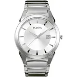 Bulova 96B015 Classic Herrenuhr 38mm 3ATM - Silber/Silber