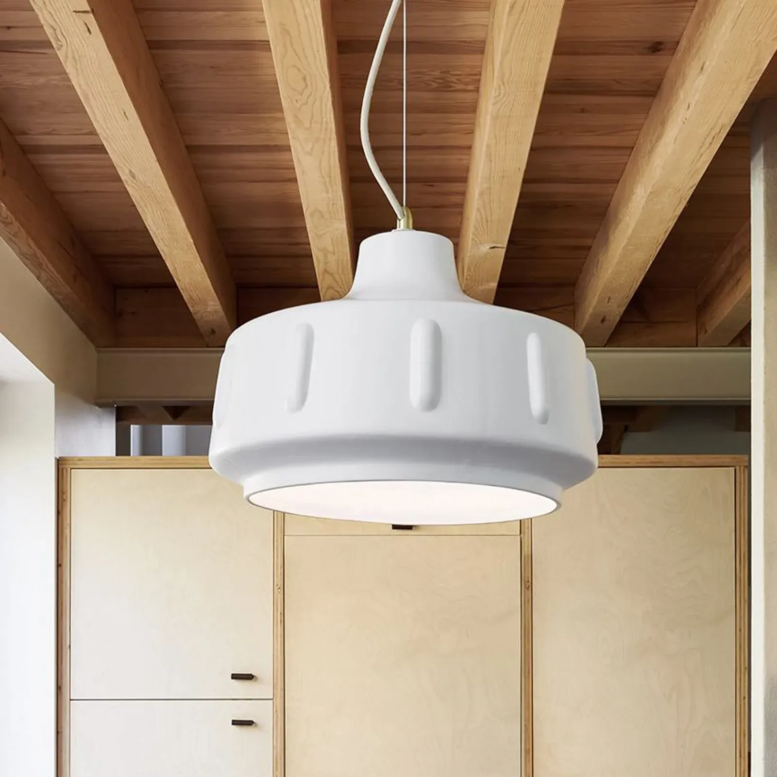 Pendelleuchte MARKET SET, Jimmy, dimmbar, Weiß, für Wohnzimmer, Keramik, Design - 28