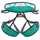 Climbing Technology Ascent Gurtzeug Klettergeschirr Blau/Silber