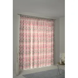Vorhang ADAM "Bio Bel" Gr. 3, rosa, B:145cm H:225cm, Jacquard, Baumwolle (Bio-Baumwolle), Gardinen, nachhaltig