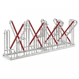 Wsm Fahrradständer 4518 XBF, zur Bodenmontage, Einstellparker, Breite 216cm, für 8 Fahrräder