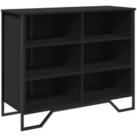 VidaXL Sideboard Schwarz 91x35,5x74,5 cm Holzwerkstoff
