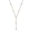 Elli Y-Kette 925 Silber mit Kristallen von Swarovski rosa