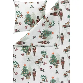 Estella Bettwäsche-Garnitur Impulse Kuschelflanell Nutcracker Farbe rot - BL 135x200 cm