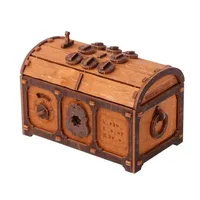Mdss gmbh Treasure Chest Сlue Box Holzrätselbox - 3D