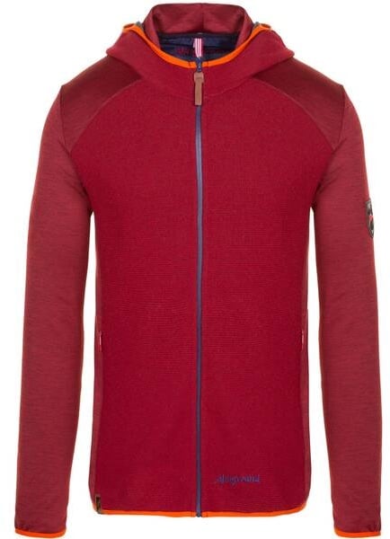 ALMGWAND 1928 Herren Unterjacke HALLANDERBERG, Bordeaux-Bordeaux, 50