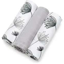 T-TOMI TETRA Cloth Diapers HIGH QUALITY Stoffwindeln Dandelions 70x70 cm 3 St.