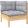 vidaXL Garten-Lounge-Set 6-tlg. grau Kiefer