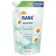 Isana Milde Seife Sensitiv Nachfüllbeutel 850 ml