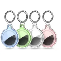 Hurtel Wasserdichte Hülle für AirTag Transparent/Grün/Blau/Pink 4 Stück