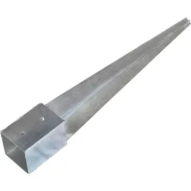 vidaXL Erdspieße 10 x 10 x 76 cm Silber/Stahl