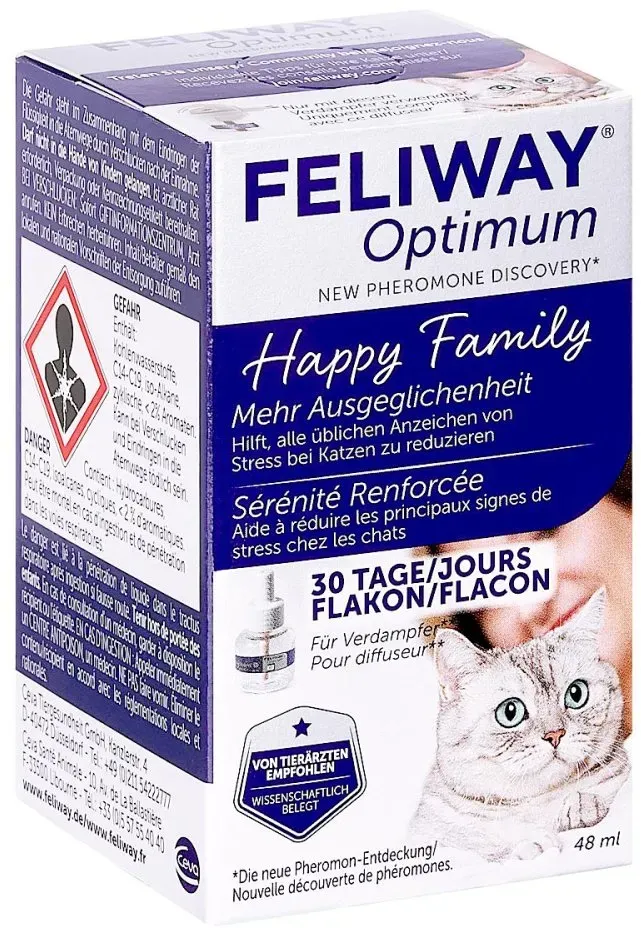 Feliway Optimum Nachfüllflakon Lösung für Vernebler für Katzen