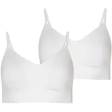 Jockey "BH Seamfree Stretch Bralette 2er Pack", Damen, Gr. S, N-Gr, weiß, Obermaterial: 91% Polyamid PA. 9% Elasthan EL., BHs Bustier