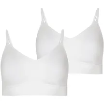 Jockey "BH Seamfree Stretch Bralette 2er Pack", Damen, Gr. S, N-Gr, weiß, Obermaterial: 91% Polyamid PA. 9% Elasthan EL., BHs Bustier