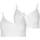 Jockey "BH Seamfree Stretch Bralette 2er Pack", Damen, Gr. S, N-Gr, weiß, Obermaterial: 91% Polyamid PA. 9% Elasthan EL., BHs Bustier