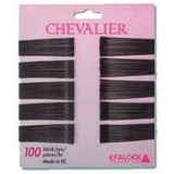 Efalock Professional Chevalier Haarklemmen, 7 cm, schwarz, 1er Pack, (1x 100 Stück)