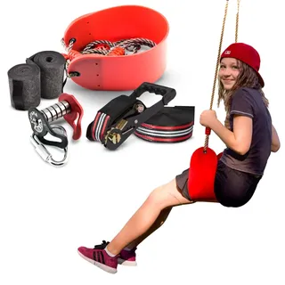 Ninja Slider Seilrutsche für Kinder und Erwachsene im Freien - 65 Ft Slackline Seilrutschen-Kit für den Hinterhof - Hindernisparcours - Seilrutsche für den Hinterhof - Ninja Warrior Zubehör