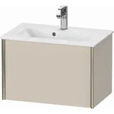 Duravit XViu Waschtisch-Unterschrank XV40780B191 61 x 40 x 39 cm, taupe matt, 1 Auszug, wandhängend champagner matt