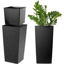 Kadax Rattan 19 x 36 cm Schwarz