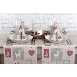 Sovie HORECA Serviette Karina aus Tissue 40 x 40 cm, 100 Stück - Weihnachten Stillleben