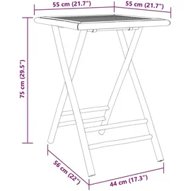 vidaXL 3-tlg Bistro-Set Bambus Modell 4