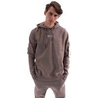 Alpha Industries Organics EMB Hoody Kapuzensweat für Herren Organic Brown