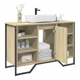 vidaXL Waschbeckenunterschrank 91 x 60 x 35 cm Braun