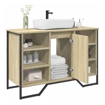 vidaXL Waschbeckenunterschrank 91 x 60 x 35 cm Braun