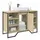 vidaXL Waschbeckenunterschrank 91 x 60 x 35 cm Braun