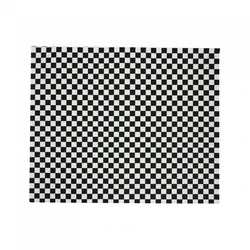 1000 Stück schwarzes Karomuster-Fettbrot-Papier (31x38cm) Ref GDP186.33