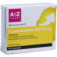 AbZ Pharma GmbH Eisentabletten AbZ 50 mg Filmtabletten