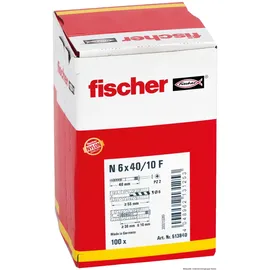 Fischer Nageldübel N 6 x 40/10 F 100 Stück