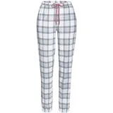 VIVANCE Pyjamahose kariert grau/rosa 40/42