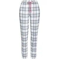 vivance dreams by lascana Pyjamahose kariert grau/rosa 40/42