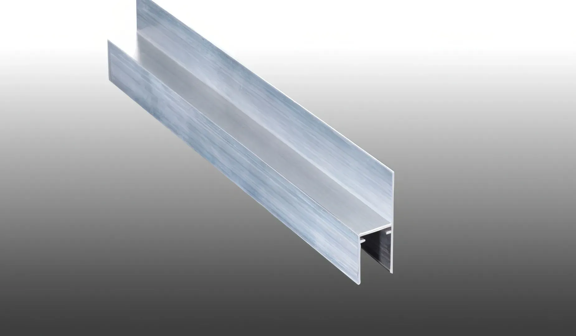 U-Profil mit Lasche für Wand Lichtpaneele - 16 x 25/50 x 4000 mm Alu-Profil– robustes Aluprofil als Abschluss für Lichtpaneele