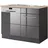 kochstation Spülenschrank KS-Wien 110 x 0 x 0 cm Grau