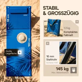 DEUBA Sonnenliege Detex Blau