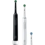 Oral-B Pro 3 3900 weiß + 2. Handstück black + Aufsteckbürste