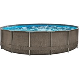 Summer Waves Active Frame Pool rund 457 x 106 cm braun