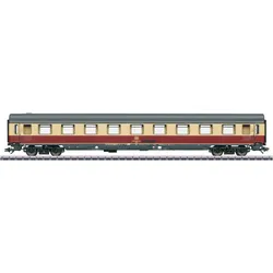 Personenwagen MÄRKLIN "Märklin Schnellzugwagen Avmz 111 - 43852", rot (rot, beige), Modelleisenbahn-Fahrzeuge, KinderB:3,5cm H:5cm L:28,2cm, Kunststoff, Metall, Made in Europe, B:3,5cm H:5cm L:28,2cm