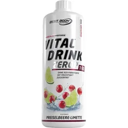 Vital Drink Zerop - Preiselbeere Limette - 1000 ml Flasche EINHEITSFARBE 1000 mL