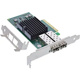 InLine Dual 10-Gigabit Netzwerkkarte, 2x SFP+, PCIe x8, inkl. LP Slotblech