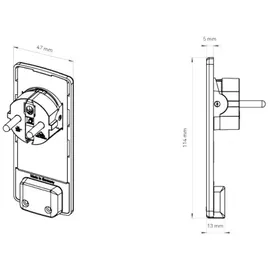 EVOline 151000155100 Strom Verlängerungskabel 16 A Schwarz 1.50 m H05VV-F 3G 1,5 mm2