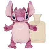 Sarcia.eu Angel, Lilo und Stitch Wärmflasche mit weichem Bezug, Naturkautschuk 1l