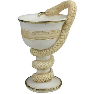 greekartshop Kelch der Hygieia, griechische Göttin der Gesundheit, Symbol der Apotheker, Becher/Kelch mit Schlange