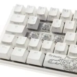 Ducky One 3 Classic Pure White SF Tastatur, RGB LED - MX-Clear (DE, Kabelgebunden), Tastatur, Weiss