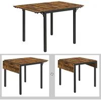 VASAGLE Küchentisch 120 x 75 x 78 cm braun/schwarz
