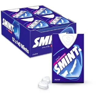 Smint Mint, 12 Dispenser mit je 40 Minz-Pastillen, zuckerfreie Mints mit Xylit für über 2 Stunden frischen Atem (12 x 40 Stück)